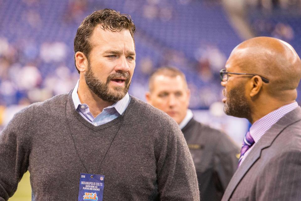 The Indianapolis Colts named Jeff Saturday their interim head coach at the age of 47. He replaces Frank Reich, 60.