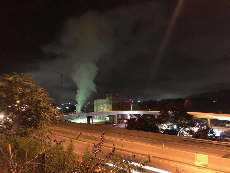 In this file photo, smoke and fog could be seen for miles outside of Rochester after a chemical fire along New York Avenue.