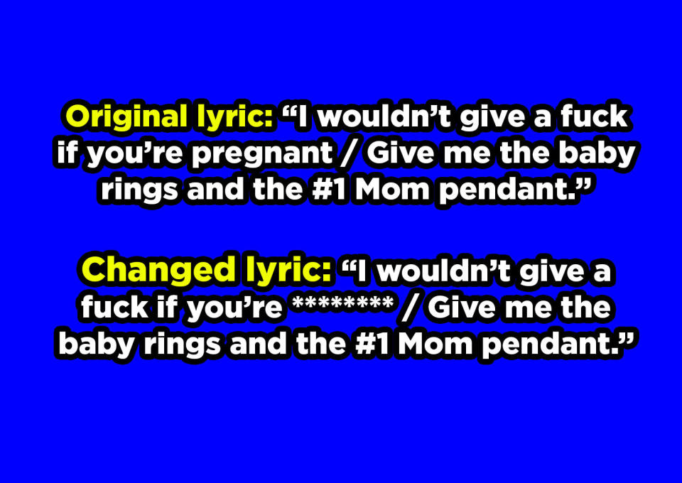 Comparing older and changed lyrics from Notorious B.I.G.'s "Gimme the Loot"