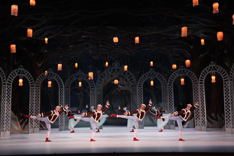 A scene from The Sarasota Ballet’s 2018 production of Frederick Ashton’s “Les Patineurs.”