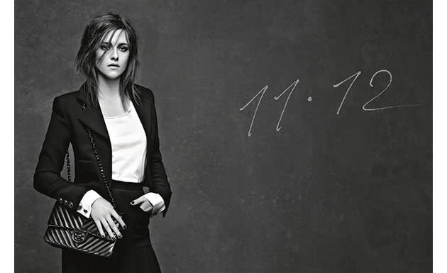 Kristen Stewart stars in Chanel 11.12 handbag campaign.