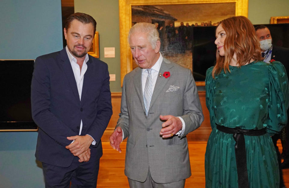 Prince Charles, Leonardo DiCaprio and Stella McCartney at Cop26 credit:Bang Showbiz