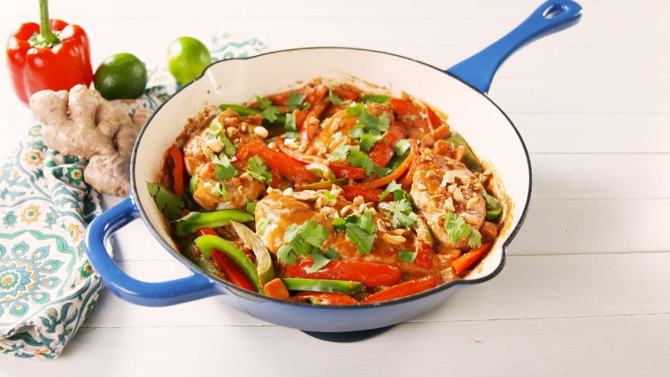 Thai Peanut Skillet Chicken