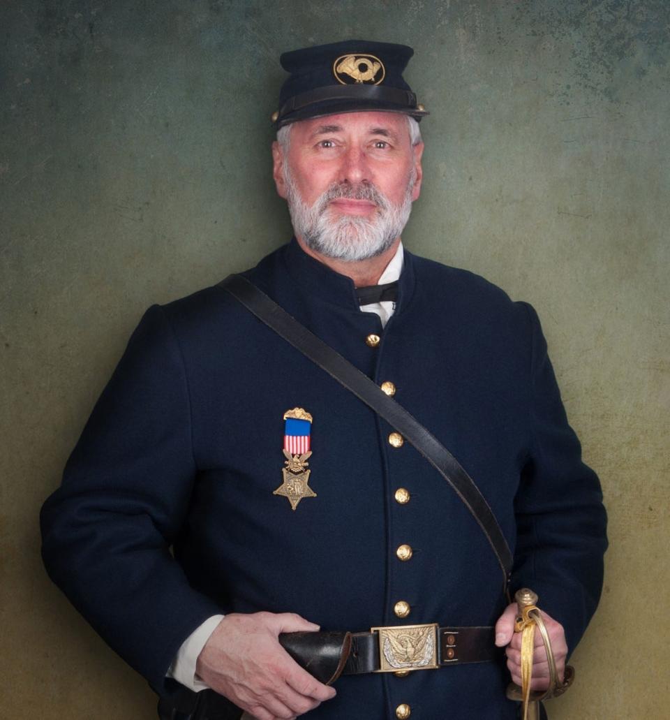 On March 19, Medina County Treasurer John Burke will portray Frederick Phisterer a union soldier at the Civil War Round Table.