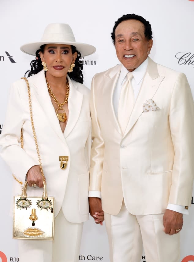 <p>Frances Gladney & Smokey Robinson</p>