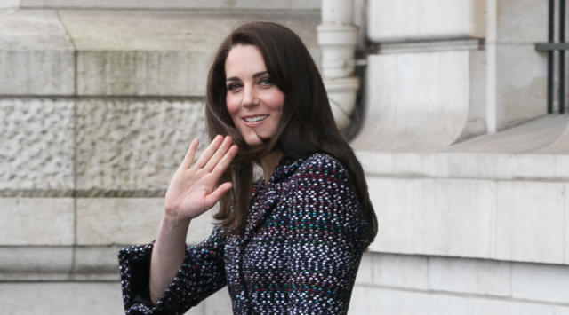 Kate Middleton's Burgundy Chanel Bag with Enamel Handle