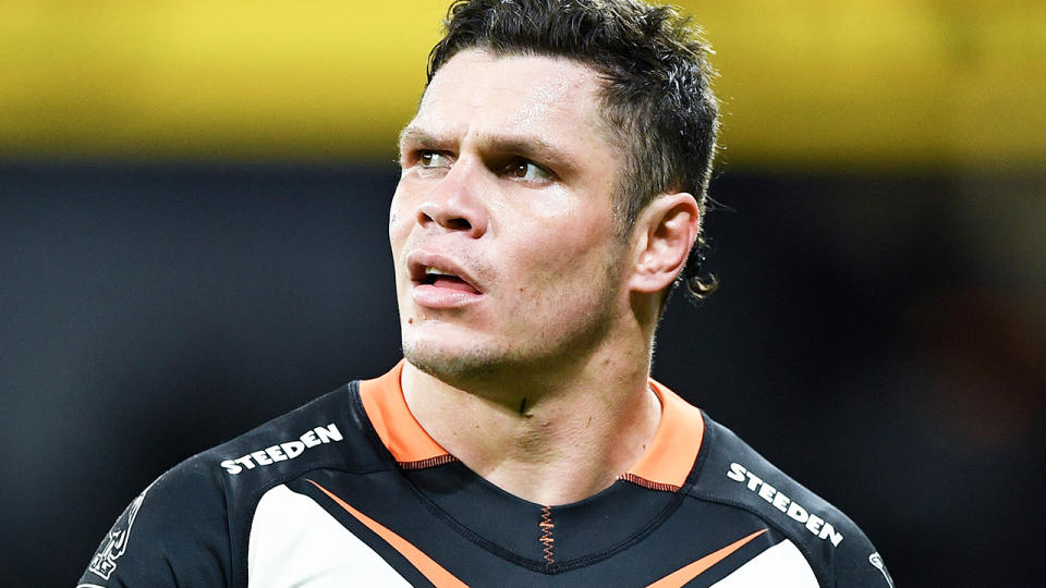 Wests Tigers' James Roberts ventured out onto the balcony of his room in hotel quarantine, against Queensland government rules.