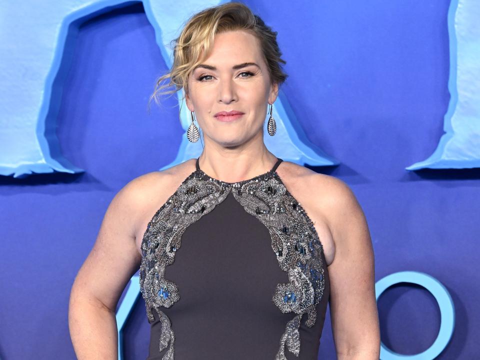 Kate Winslet at the world premiere of "Avatar: The Way of Water"