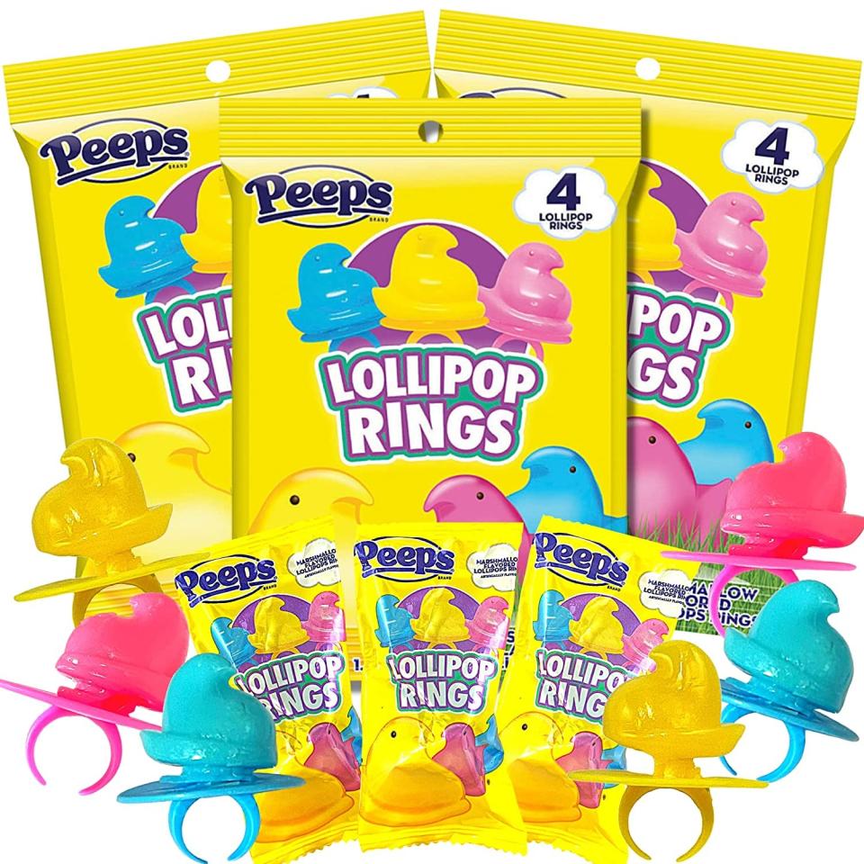 Peeps Limited-Edition Lollipop Rings (Pack of 3) Amazon