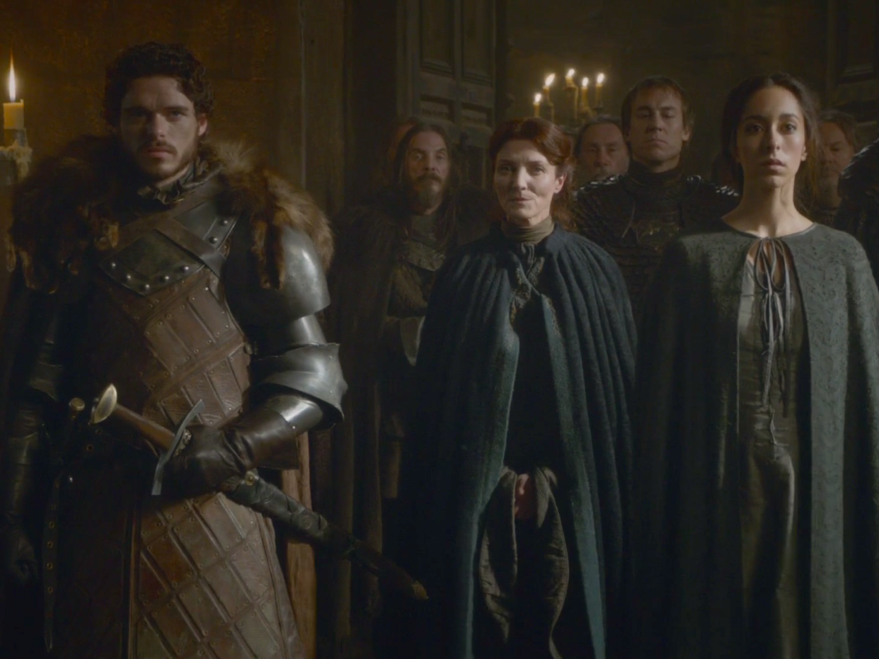 Robb Catelyn Stark and Talisa Game of Thrones