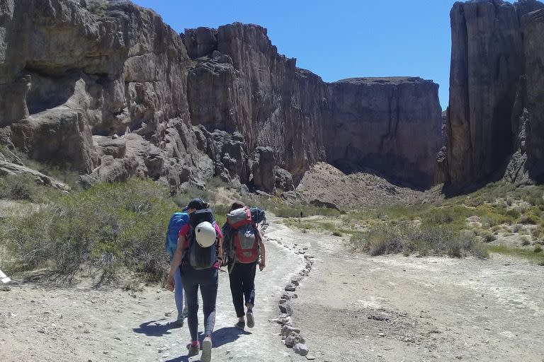 El cañadón de la Buitrera