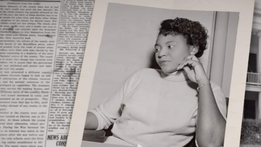 An old photo of Former University of Alabama student Autherine Lucy Foster, who integrated the school in 1956. (Credit: The University of Alabama on Facebook)