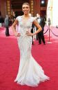 Giuliana Rancic <br>Grade: B <br><br>The always charming E! correspondent donned a stunning cap-sleeve Tony Ward creation that truly flattered her thin figure. The only negative? Her super-severe hairdo.