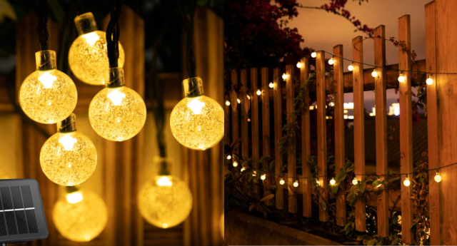 These solar-powered string lights are trending — and they're $27