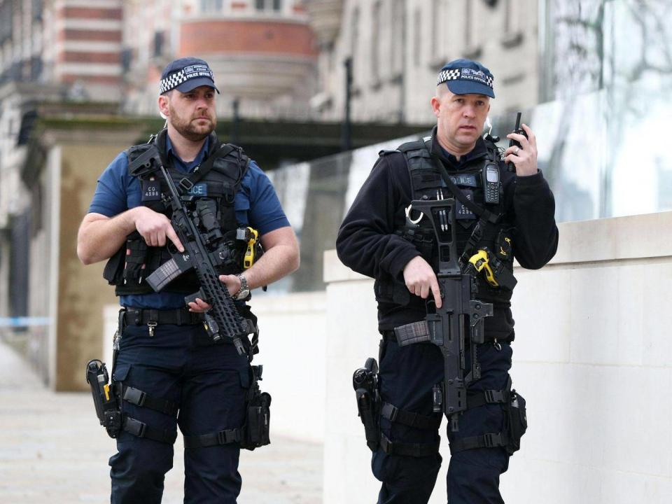 Armed officers on patrol (PA)