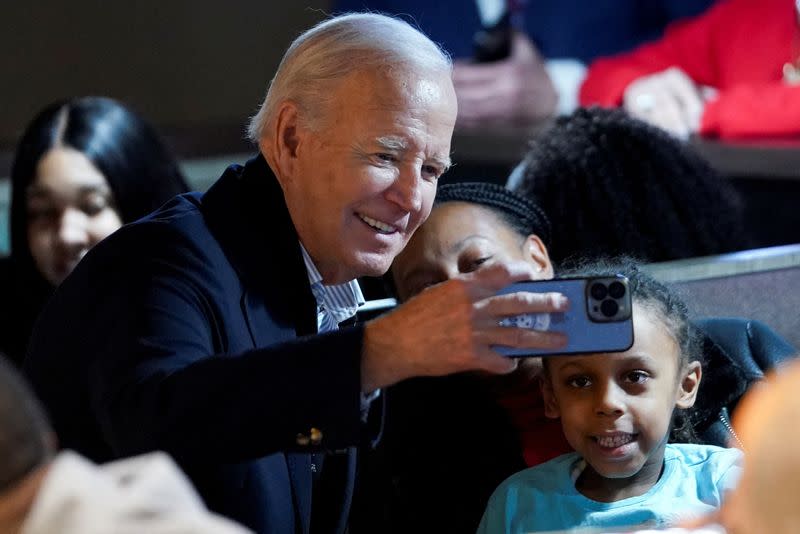 U.S. President Biden visits autoworkers in the Detroit metro area