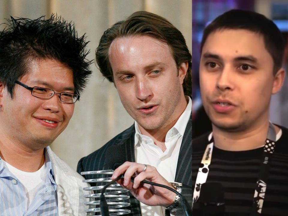 youtube cofounders Chad Hurley Steve Chen Jawed karim