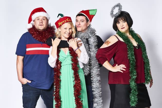 Gavin & Stacey stars James Corden, Joanna Page, Mathew Horne and Ruth Jones