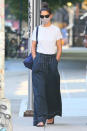 <p>Katie Holmes looks chic in casual clothes on Friday while walking in New York City.</p>