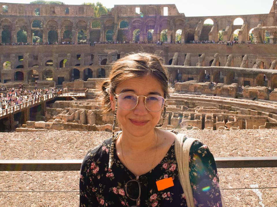 The author visits the Colosseum in Rome in October 2022.