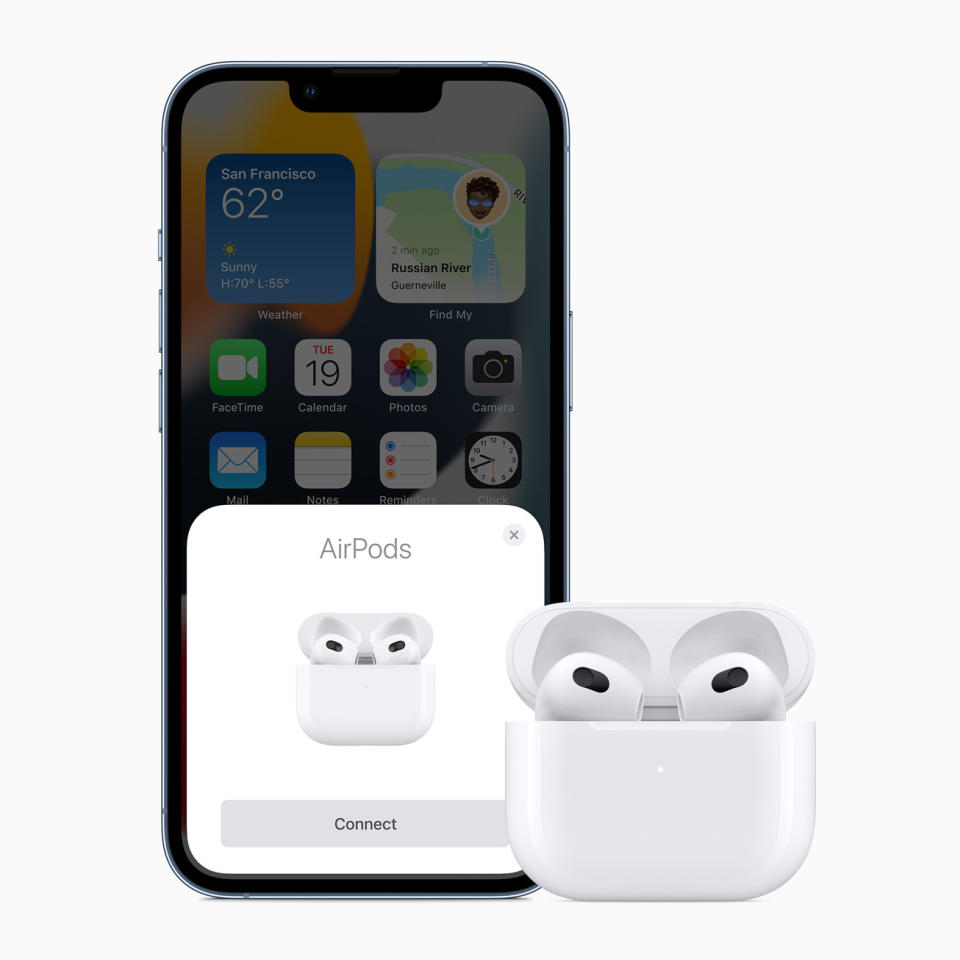 The new Airpods are slicker than its predesessors. (Apple)