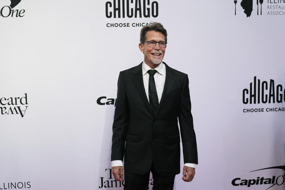 Chef Rick Bayless, a former James Beard award winner, attends the awards ceremony, Monday, June 10, 2024, in Chicago. (AP Photo/Erin Hooley)