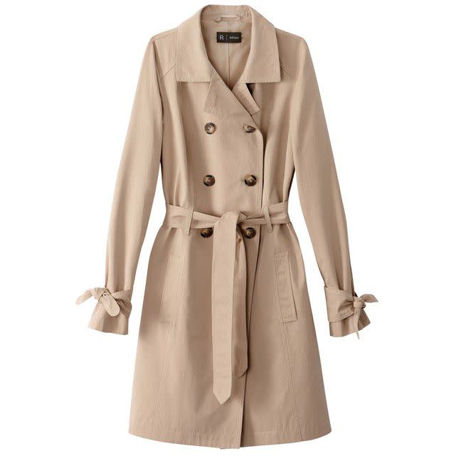 Trenchcoat with sleeve bows