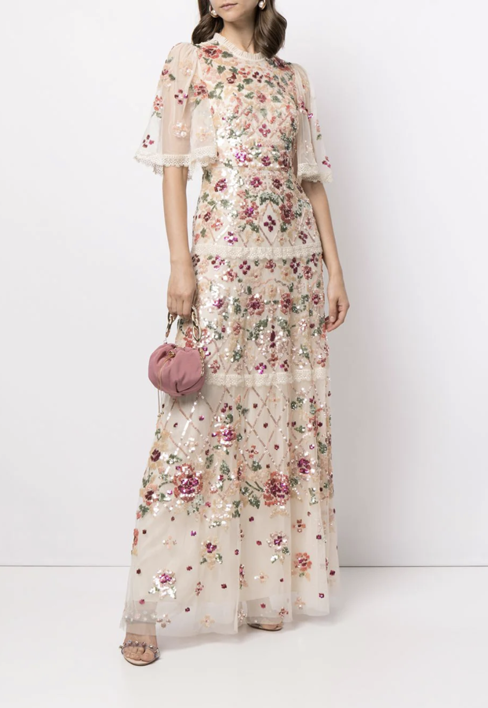 Needle & Thread Embroidered Floral Maxi Dress - FarFetch. 