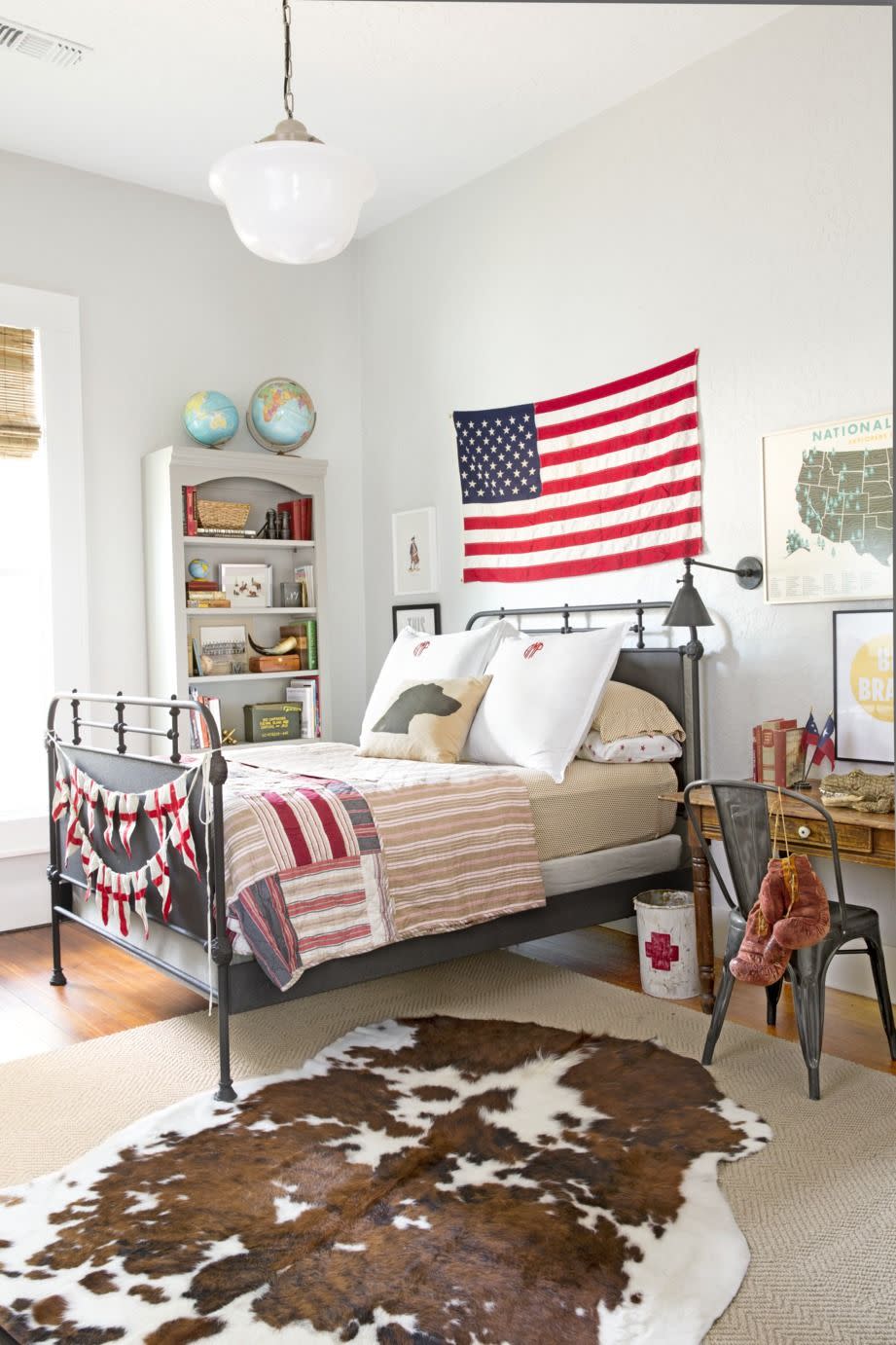 Hang Old Glory Above the Bed