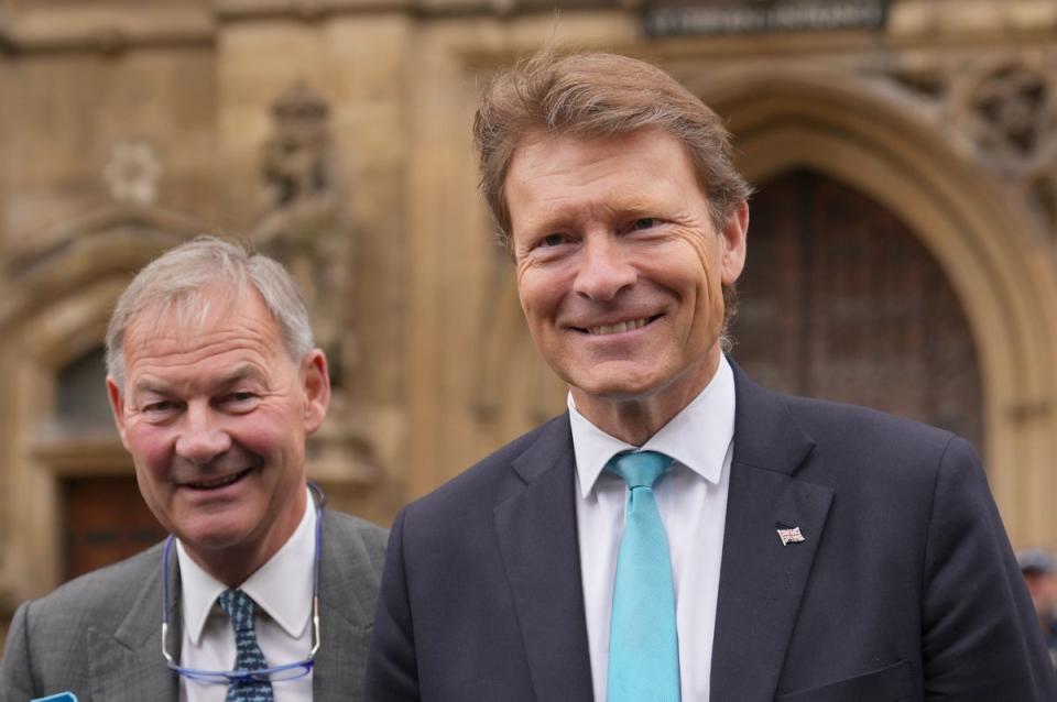 Rupert Lowe (L) with Mr Tice (PA Wire)