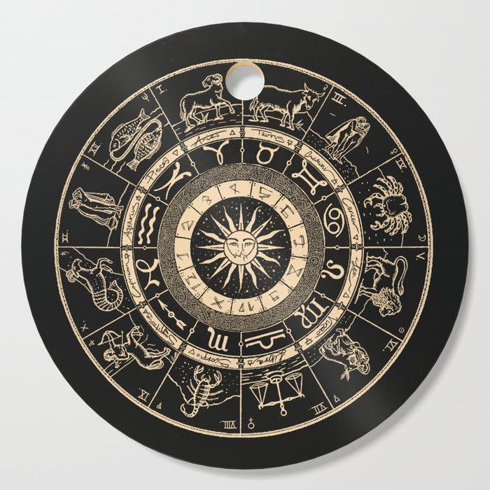 Vintage Zodiac & Astrology Chart Cutting Board