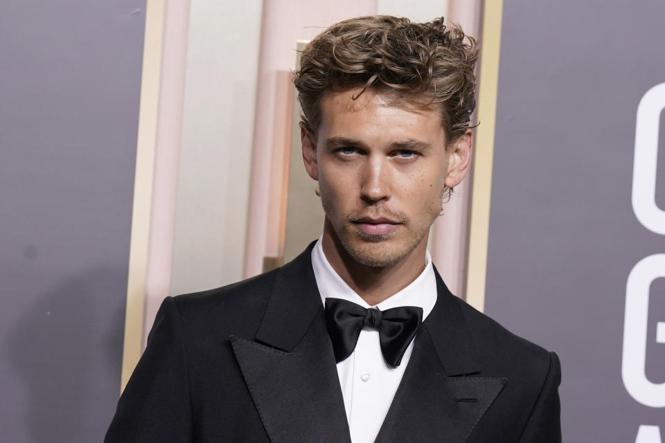 Austin Butler arrives at the 80th annual Golden Globe Awards at the Beverly Hilton Hotel on Tuesday, Jan. 10, 2023, in Beverly Hills, Calif. (Photo by Jordan Strauss/Invision/AP)