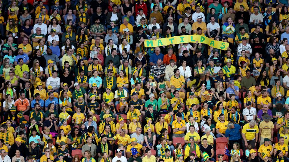 Green and gold dominated the crowds in Brisbane for the clash against France on Saturday, August 12. - Asanka Brendon Ratnayake/Reuters