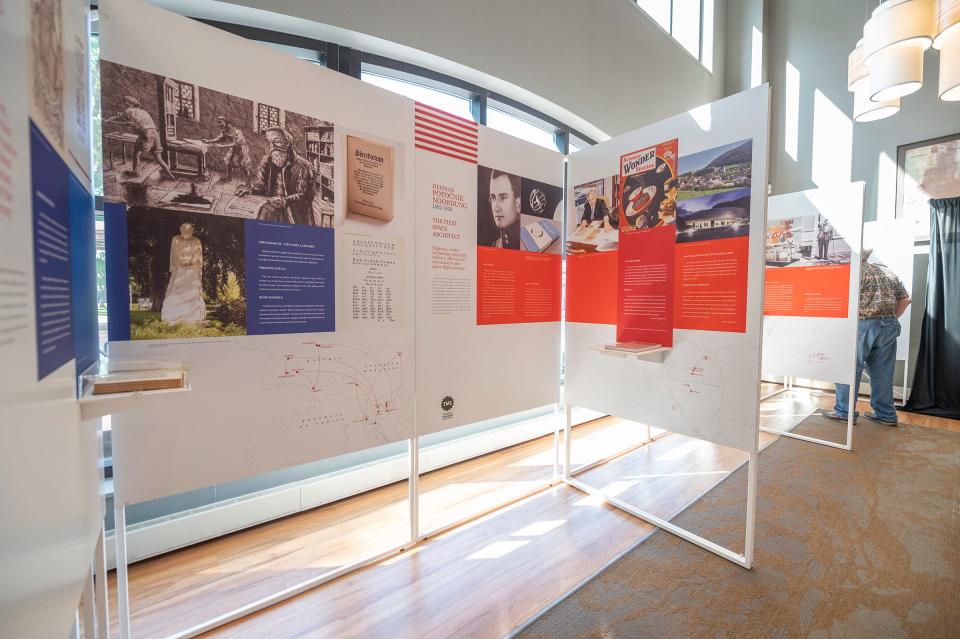 The "Us & Them Without Frontiers" exhibit from the Technical Museum of Slovenia was unveiled at Pueblo Community College on Wednesday, August 9, 2023.