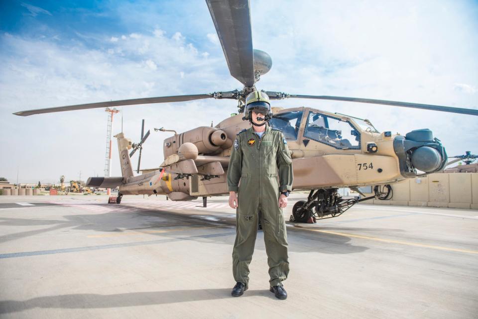 An Israeli Air Force AH-64D Saraf from 113 ‘Hornet’ Squadron. <em>IAF/Celia Garion</em>