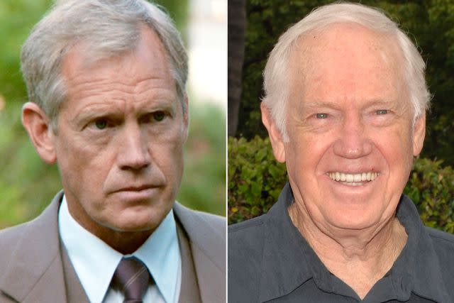 <p>CBS via Getty; ANDREAS BRANCH/Patrick McMullan via Getty</p> Ronny Cox in 1984's Beverly Hills Cop and in 2009