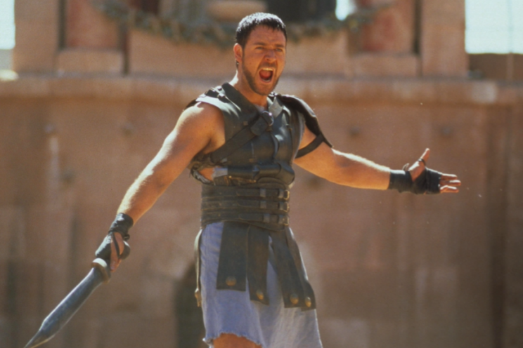 The statue was part of a promotion for Gladiator in 2000 (Rex)