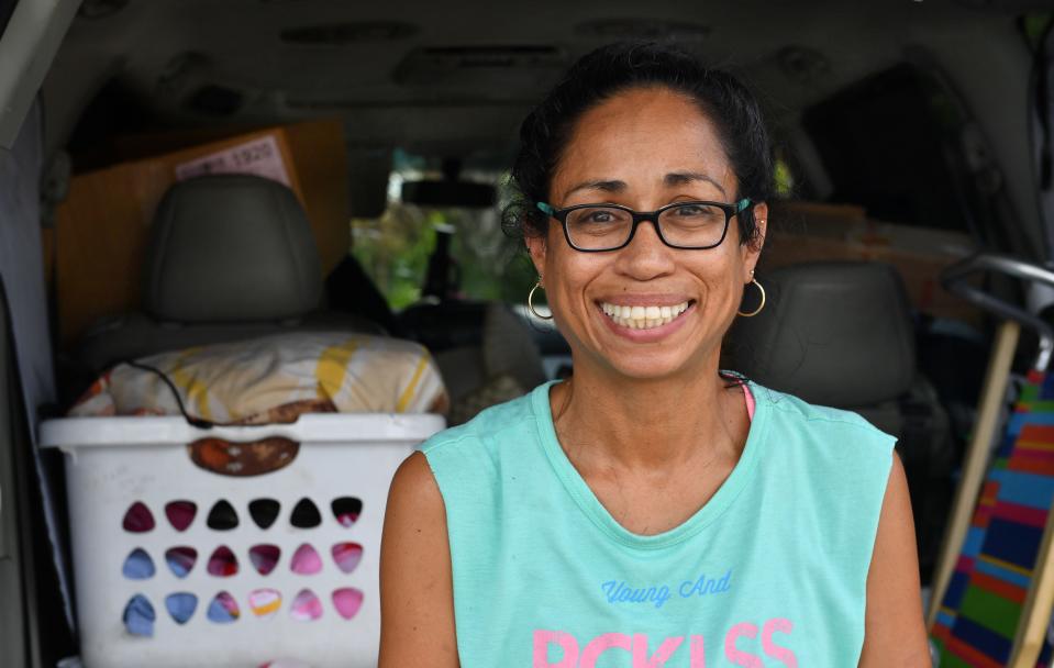 Army National Guard veteran Margarita Ping found a shady spot to park her van recently in Port Charlotte. After leaving an abusive marriage, Ping has been living out of the van for the past few months. With almost no credit history or savings of her own, she struggled to find stable housing.