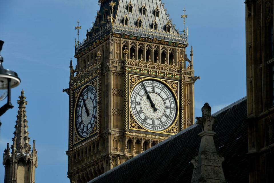 The Elizabeth Tower at the Palace of Westminster, formally known as St Stephen’s Tower, which houses the Big Ben bell in Westminster central London (PA) (PA Archive)