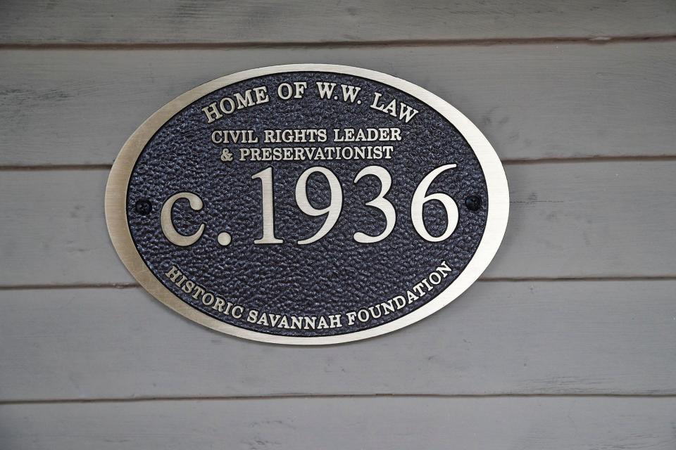 The Historic Savannah Foundation held a ceremony on August 23, 2022 to unveil a historic marker at the West Victory Drive home where W.W. Law lived until he passed away in 2002.