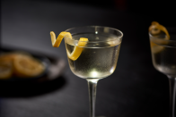 <p><strong>Ingredients</strong></p><p>1 oz Grey Goose vodka<br>2.5 oz Bombay Sapphire gin<br>.5 oz Lillet </p><p><strong>Instructions</strong></p><p>Stir all ingredients together with ice and strain into a well-chilled cocktail glass. Garnish with a twist of lemon.<br></p>