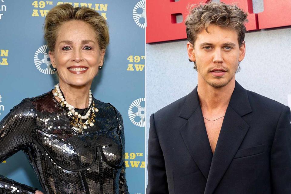 <p>Jamie McCarthy/Getty; Emma McIntyre/WireImage</p> Sharon Stone and Austin Butler