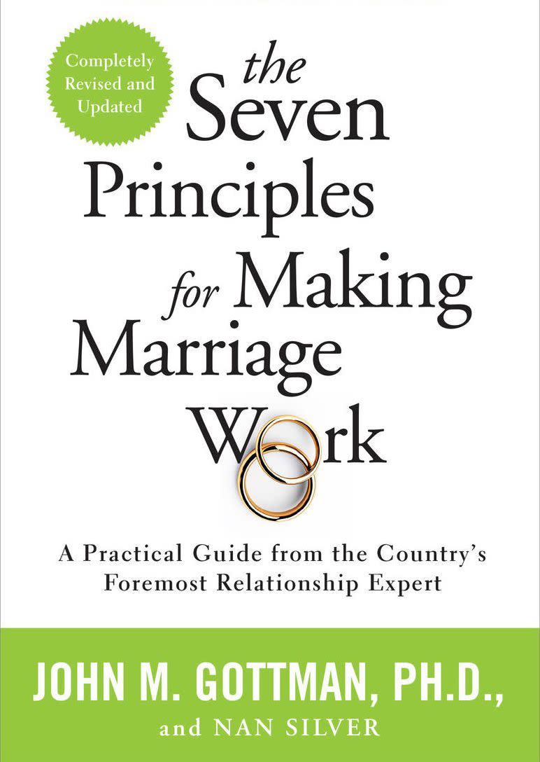 "This is my go-to book to recommend to couples and probably always will be. The Gottmans have taken years of research and evidence of exactly what makes relationships succeed and compiled it into easy-to follow steps. It&rsquo;s the perfect handbook for how to help your relationship not only get better, but thrive." -- <i><a href="https://www.philadelphiamft.com/danielle-massi-lmft.html" target="_blank" rel="noopener noreferrer">Danielle Massi</a></i><i>, a marriage and family therapist in Philadelphia&nbsp;<br /><br /><br /><strong>Get&nbsp;<a href="https://www.amazon.com/Seven-Principles-Making-Marriage-Work/dp/0553447718/ref=sr_1_1?crid=1QU4I0KKJ856Y&amp;keywords=7+principles+for+making+marriage+work+gottman&amp;qid=1566586008&amp;s=books&amp;sprefix=7+princ%2Cstripbooks%2C234&amp;sr=1-1&amp;tag=thehuffingtop-20" target="_blank" rel="noopener noreferrer">"The Seven Principles for Making Marriage Work" by John M. Gottman and Nan Silver</a></strong><br /></i>