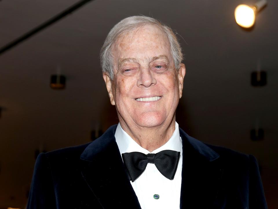 <p>8 - David Koch<br>Propriétaire avec son frère Charles de Koch Industries, il possède, comme son frère, 46 milliards de dollars, en baisse de 2% sur un an. (Getty)</p>