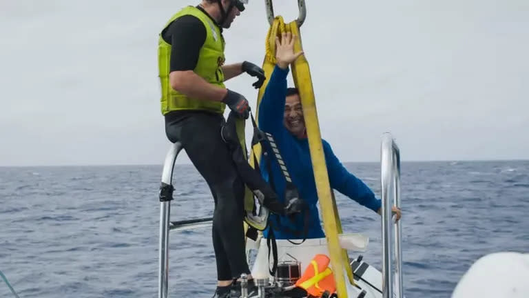 El descenso tomó tres horas y media.