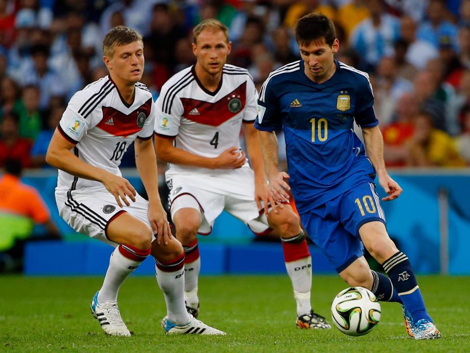 Messi during the 2014 World Cup final against Germany.