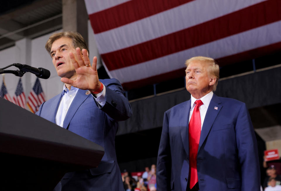 Mehmet Oz with Donald Trump