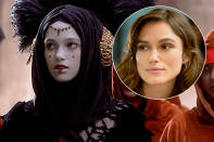 <p>Before she shot to fame in ‘Bend It Like Beckham’ Keira Knightley had a minor role in ‘Phantom Menace’. She plays Amidala’s decoy Sabe, who is outed as a double to Natalie Portman’s character when meeting with Boss Nass. </p>