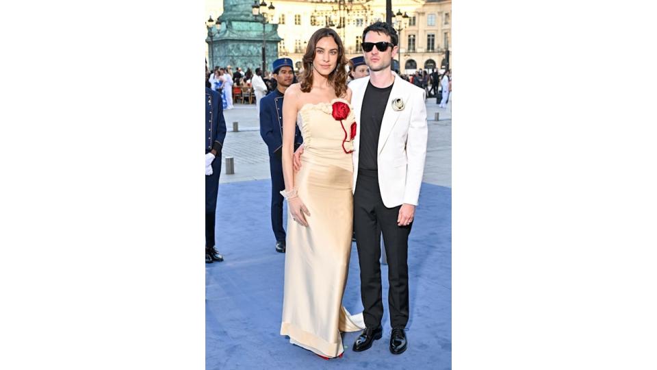 Alexa was joined by her partner Tom Sturridge