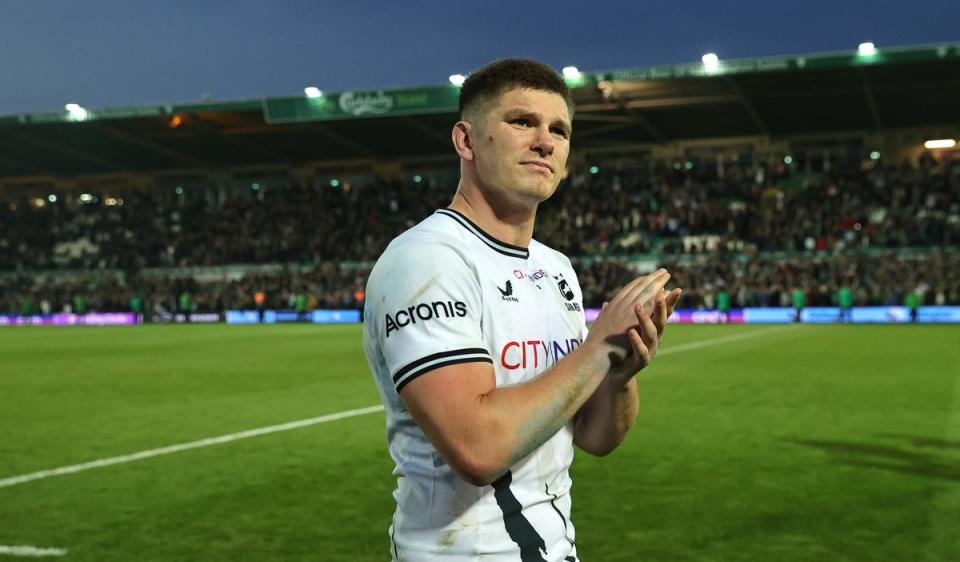 Fergus Burke is keen to speak to Owen Farrell about life at Saracens (Getty Images)